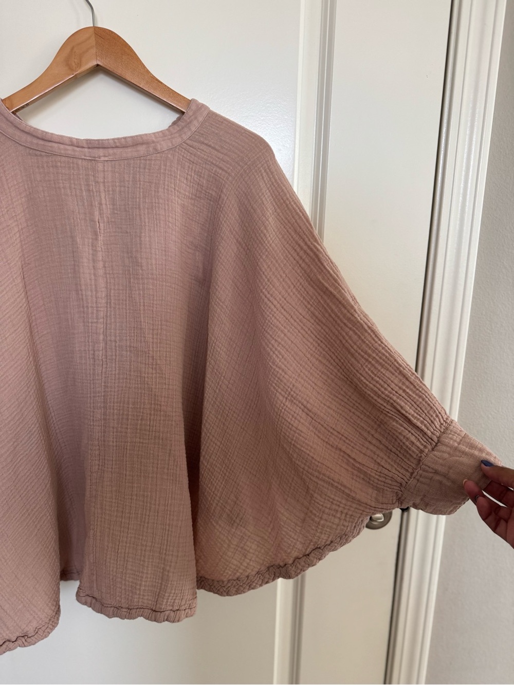 Free People Washed Mauve Button-Front Women's Top. Excellent condition, M - Picture 8 of 8